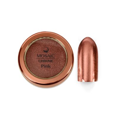 Pigmento Cromado Rosa para uñas